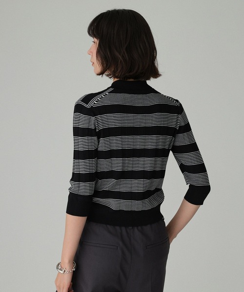 BABYLONE（バビロン）の「クラシックラインポロ（ポロシャツ・レディース・ブラウン/ブラック・フリー）」の15枚目の写真