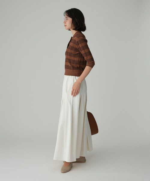 BABYLONE（バビロン）の「クラシックラインポロ（ポロシャツ・レディース・ブラウン/ブラック・フリー）」の12枚目の写真