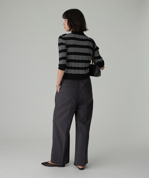 BABYLONE（バビロン）の「クラシックラインポロ（ポロシャツ・レディース・ブラウン/ブラック・フリー）」の19枚目の写真