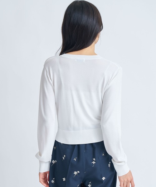 NOELA（ノエラ）の「アウトポケットＵＶニットカーディガン（カーディガン/ボレロ・レディース・ベージュ/ネイビー/オフホワイト/キャメル・フリー）」の9枚目の写真