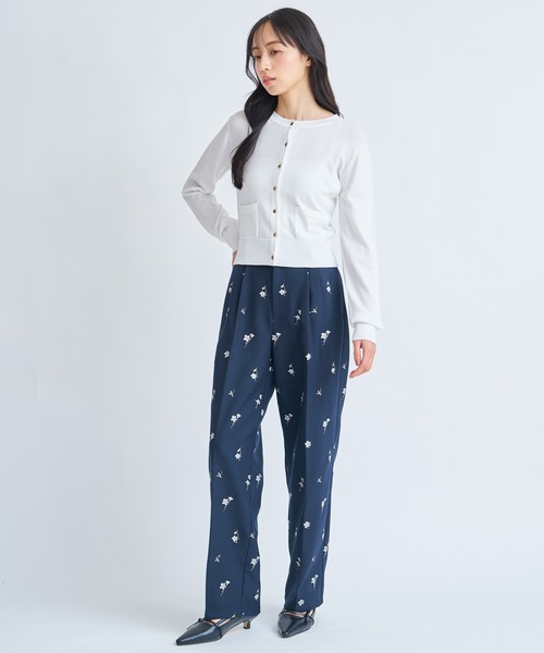 NOELA（ノエラ）の「アウトポケットＵＶニットカーディガン（カーディガン/ボレロ・レディース・ベージュ/ネイビー/オフホワイト/キャメル・フリー）」の12枚目の写真