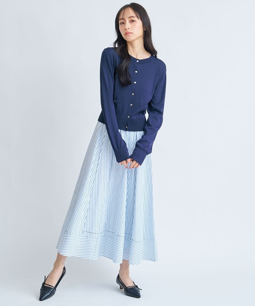 NOELA（ノエラ）の「アウトポケットＵＶニットカーディガン（カーディガン/ボレロ・レディース・ベージュ/ネイビー/オフホワイト/キャメル・フリー）」の19枚目の写真