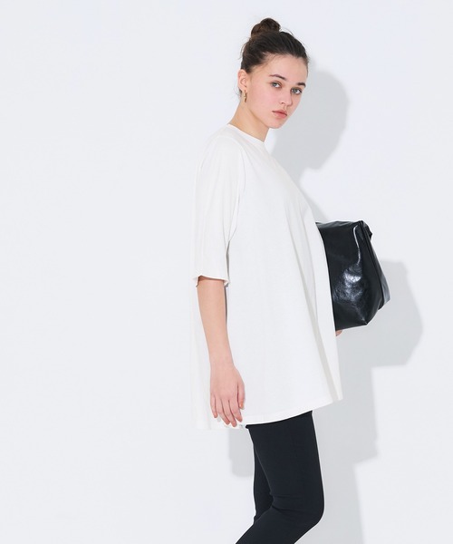 coca(coca)(コカ)の「Aラインフレアチュニック(チュニック・レディース・ホワイト/ブラック・S/M/L)」の4枚目の写真