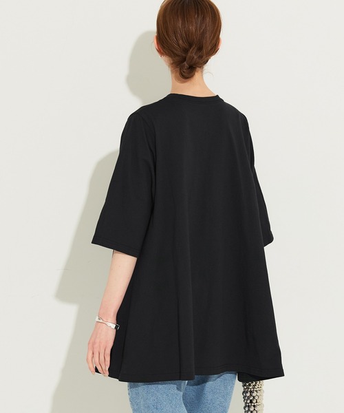 coca(coca)(コカ)の「Aラインフレアチュニック(チュニック・レディース・ホワイト/ブラック・S/M/L)」の10枚目の写真