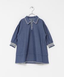 URBAN RESEARCH DOORS | 『150サイズあり』デニム刺繍ワンピース(KIDS)(ワンピース)
