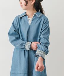 URBAN RESEARCH DOORS | 『150サイズあり』デニム刺繍ワンピース(KIDS)(ワンピース)