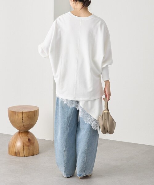 RIVE DROITE（リヴドロワ）の「予約【抜け感】ドルマンオーバースウェット（スウェット・レディース・グレー/モカ/ホワイト・FREE）」の7枚目の写真