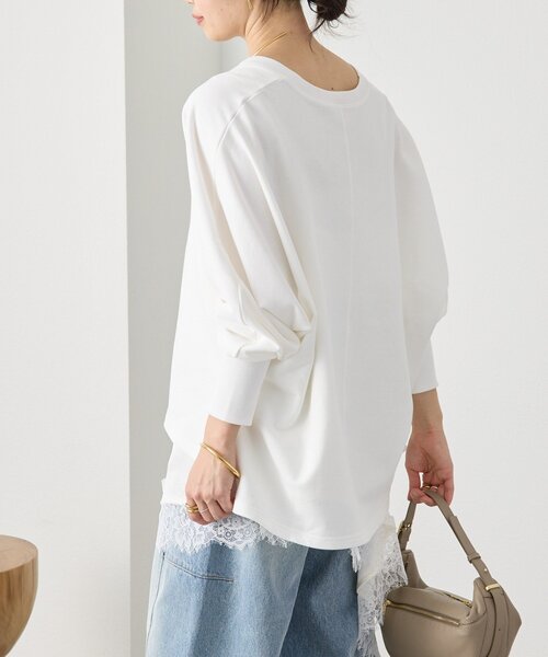 RIVE DROITE（リヴドロワ）の「予約【抜け感】ドルマンオーバースウェット（スウェット・レディース・グレー/モカ/ホワイト・FREE）」の10枚目の写真