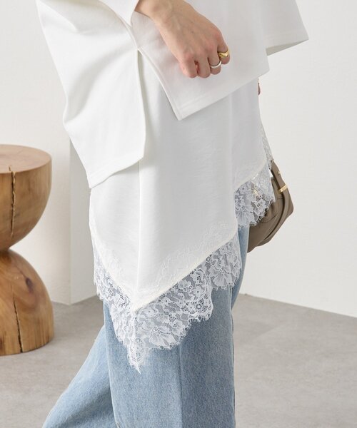 RIVE DROITE（リヴドロワ）の「予約【抜け感】ドルマンオーバースウェット（スウェット・レディース・グレー/モカ/ホワイト・FREE）」の13枚目の写真