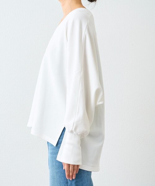 RIVE DROITE（リヴドロワ）の「予約【抜け感】ドルマンオーバースウェット（スウェット・レディース・グレー/モカ/ホワイト・FREE）」の15枚目の写真