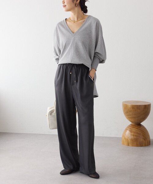 RIVE DROITE（リヴドロワ）の「予約【抜け感】ドルマンオーバースウェット（スウェット・レディース・グレー/モカ/ホワイト・FREE）」の22枚目の写真