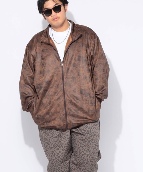 SAKAZEN(サカゼン)の「ジャケット メンズ 大きいサイズ フルジップ スタンド ブルゾン LOUIS CHAVLON (ルイシャブロン)(ブルゾン・メンズ・ブラック/ブラウン・3L/4L/5L)」の13枚目の写真