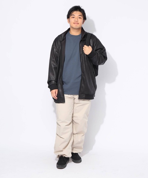 SAKAZEN(サカゼン)の「ジャケット メンズ 大きいサイズ フルジップ スタンド ブルゾン LOUIS CHAVLON (ルイシャブロン)(ブルゾン・メンズ・ブラック/ブラウン・3L/4L/5L)」の19枚目の写真
