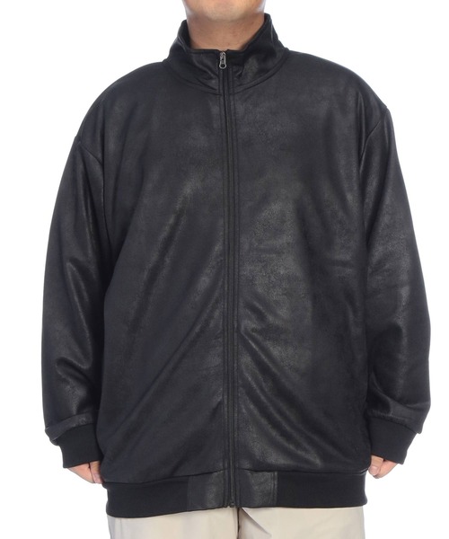 SAKAZEN(サカゼン)の「ジャケット メンズ 大きいサイズ フルジップ スタンド ブルゾン LOUIS CHAVLON (ルイシャブロン)(ブルゾン・メンズ・ブラック/ブラウン・3L/4L/5L)」の3枚目の写真