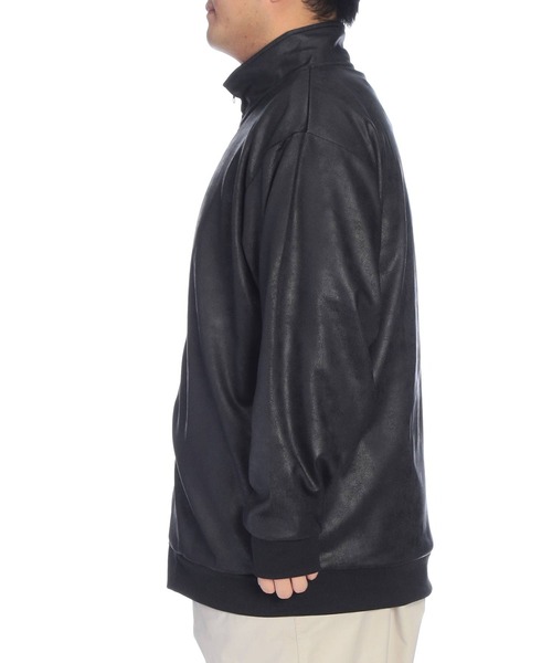 SAKAZEN(サカゼン)の「ジャケット メンズ 大きいサイズ フルジップ スタンド ブルゾン LOUIS CHAVLON (ルイシャブロン)(ブルゾン・メンズ・ブラック/ブラウン・3L/4L/5L)」の4枚目の写真