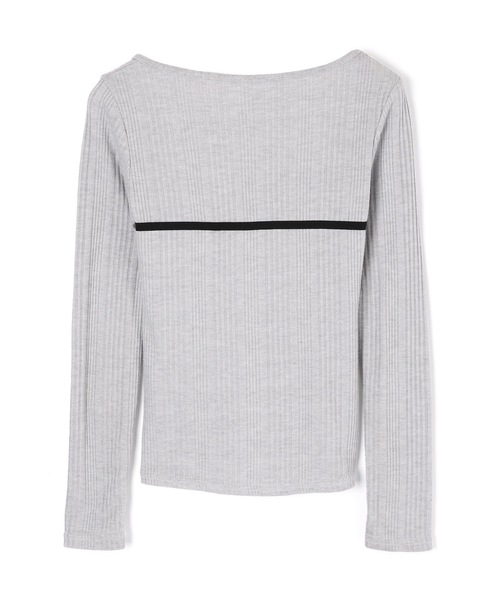 M DOLLY(エムドリー)の「ribbon fata knit tops/リボンファタニットトップス(ニット/セーター・レディース・グレー/ホワイト・FREE)」の17枚目の写真
