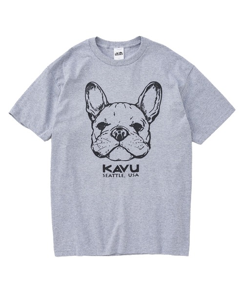 KAVU(カブー)の「KAVU/カブー 22 Dog Tee/ドッグ Tシャツ(Tシャツ/カットソー・メンズ・ヘザーグレー/ブルーグリーン/ホワイト・LARGE/X-LARGE/MEDIUM)」の2枚目の写真