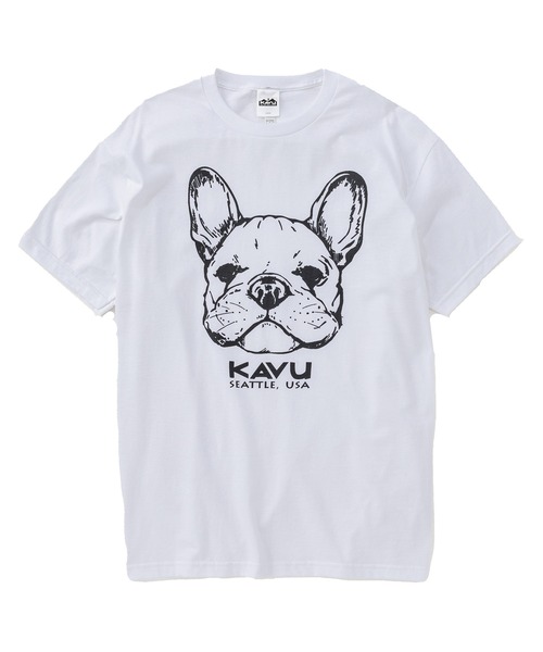 KAVU(カブー)の「KAVU/カブー 22 Dog Tee/ドッグ Tシャツ(Tシャツ/カットソー・メンズ・ヘザーグレー/ブルーグリーン/ホワイト・LARGE/X-LARGE/MEDIUM)」の4枚目の写真