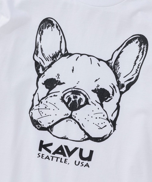KAVU(カブー)の「KAVU/カブー 22 Dog Tee/ドッグ Tシャツ(Tシャツ/カットソー・メンズ・ヘザーグレー/ブルーグリーン/ホワイト・LARGE/X-LARGE/MEDIUM)」の6枚目の写真
