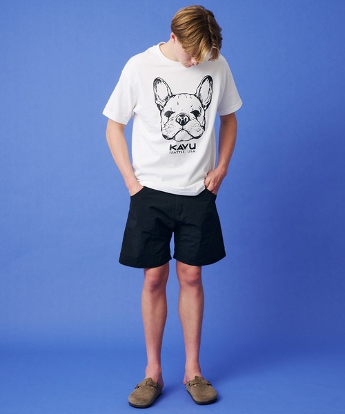 KAVU(カブー)の「KAVU/カブー 22 Dog Tee/ドッグ Tシャツ(Tシャツ/カットソー・メンズ・ヘザーグレー/ブルーグリーン/ホワイト・LARGE/X-LARGE/MEDIUM)」の8枚目の写真
