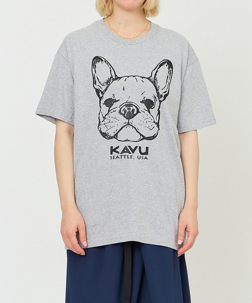 KAVU(カブー)の「KAVU/カブー 22 Dog Tee/ドッグ Tシャツ(Tシャツ/カットソー・メンズ・ヘザーグレー/ブルーグリーン/ホワイト・LARGE/X-LARGE/MEDIUM)」の12枚目の写真