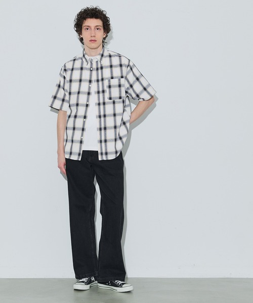 coca（coca）（コカ）の「チェック半袖シャツ（シャツ/ブラウス・メンズ・A・XL/M/L）」の4枚目の写真