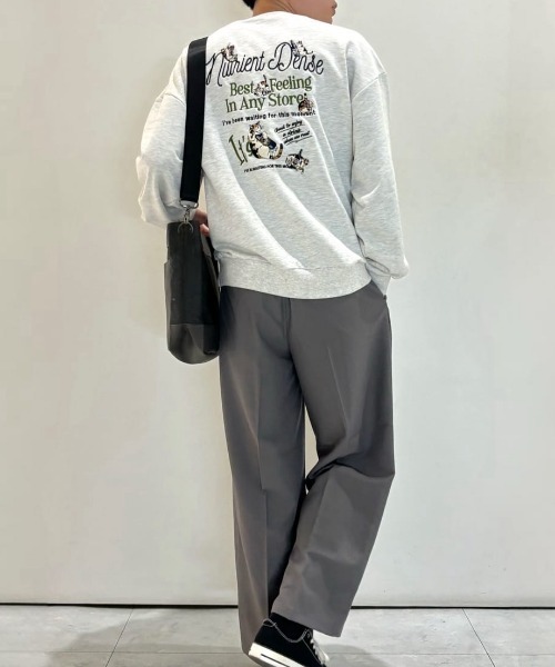 BACK NUMBER(バックナンバー)の「BACK NUMBER(バックナンバー)【メンズ】杢調ポリコンビスクエアショルダーバッグ(ショルダーバッグ・メンズ・ブラック/グレー・ONE SIZE)」の8枚目の写真