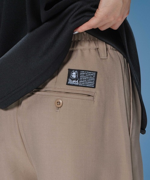 X-girl（エックスガール）の「BARREL LEG SLACKS（スラックス・レディース・ブラック/ベージュ・S/M）」の7枚目の写真
