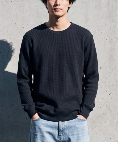INNOCENT(イノセント)の「【YM002】コールドウェザー EXTRA ヘビーウェイト サーマル ロングスリーブTシャツ(Tシャツ/カットソー・メンズ・ナチュラル/グレー/ブラック・X-LARGE/LARGE)」の2枚目の写真