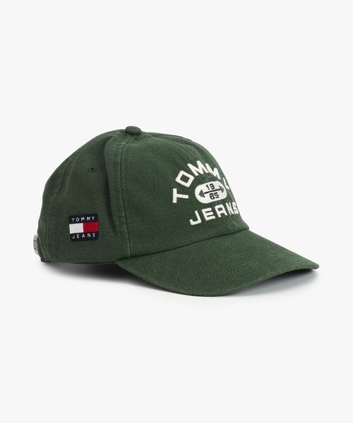 tommy jeans（トミー ジーンズ）の「ワールドジムグラフィックキャップ（キャップ・メンズ・ベージュ/グリーン/ブラック・FREE）」の3枚目の写真