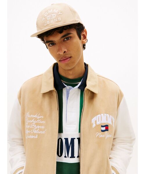 tommy jeans（トミー ジーンズ）の「ワールドジムグラフィックキャップ（キャップ・メンズ・ベージュ/グリーン/ブラック・FREE）」の6枚目の写真