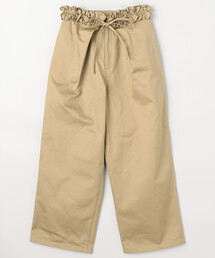 FREAK'S STORE | crinkle crinkle crinkle/クリンクルクリンクルクリンクル frill belt chino pants/フリル ベルト チノパンツ(チノパンツ)