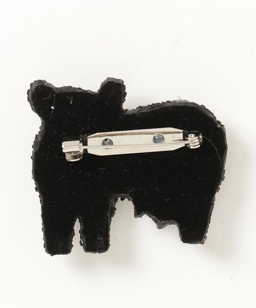 BEAMS BOY（ビームスボーイ）の「ビーズブローチ M（ネックレス・レディース・ブラック/レッド/オフホワイト・ONE SIZE）」の4枚目の写真