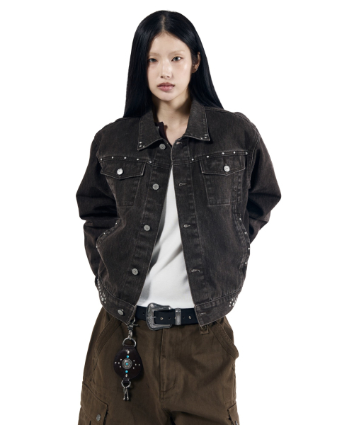 AAKAM(アーカム)の「Frontier Studded Jacket (Brown)(その他アウター・レディース・その他・1/2)」の9枚目の写真