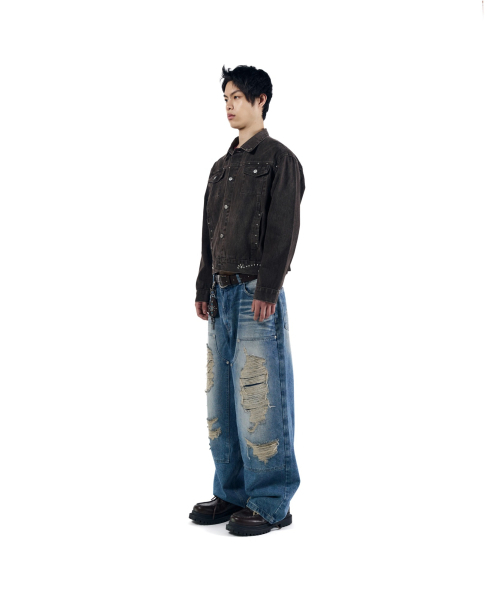AAKAM(アーカム)の「Frontier Studded Jacket (Brown)(その他アウター・レディース・その他・1/2)」の6枚目の写真