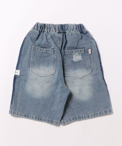 aimoha(アイモハ)の「【aimoha-KIDS-】ダメージデニムハーフパンツ (SS)(デニムパンツ・キッズ・ブルー・150/160/110/120/130/140)」の12枚目の写真