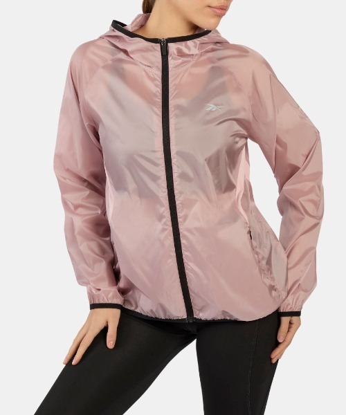 Reebok(リーボック)の「ラックス スピード フルジップジャケット / LUX SPEED FULL ZIP JACKET(マウンテンパーカー・レディース・パープル/ブラック・X-SMALL/SMALL/MEDIUM/LARGE)」の2枚目の写真