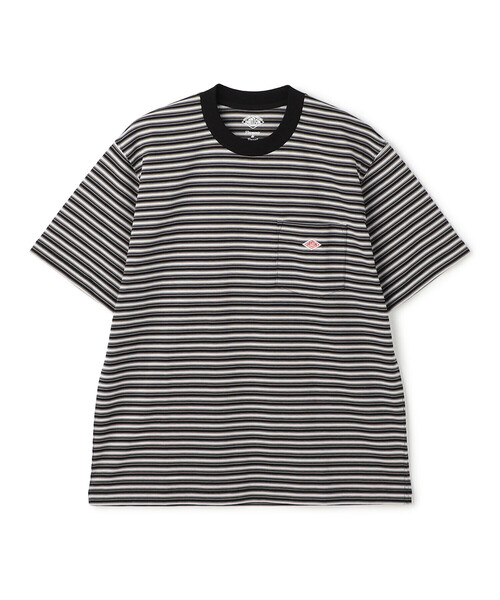 DANTON(ダントン)の「Men's Short Sleeve Pocket T-shirt Stripe(Tシャツ/カットソー・メンズ・ブルー系その他/レッド系その他/ブラック系その他/ホワイト系その他5/イエロー系その他/ブルー系その他5/ベージュ系その他・XXL/XL/M/S/L)」の2枚目の写真