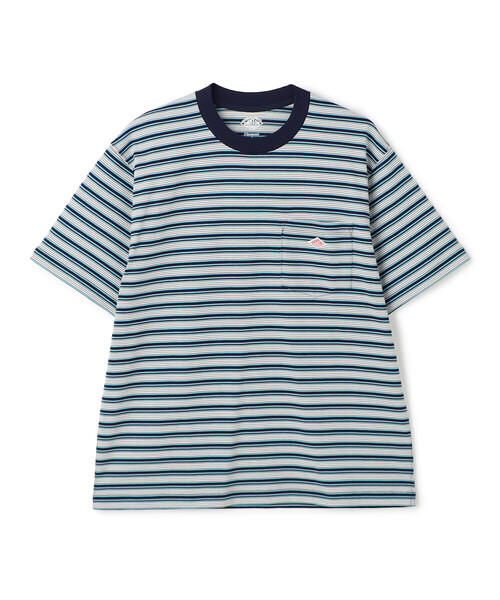 Men's Short Sleeve Pocket T-shirt Stripe（Tシャツ/カットソー
