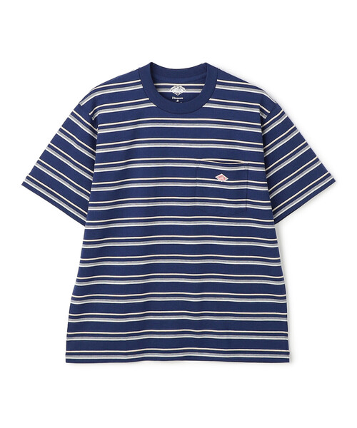 DANTON(ダントン)の「Men's Short Sleeve Pocket T-shirt Stripe(Tシャツ/カットソー・メンズ・ブルー系その他/レッド系その他/ブラック系その他/ホワイト系その他5/イエロー系その他/ブルー系その他5/ベージュ系その他・XXL/XL/M/S/L)」の5枚目の写真