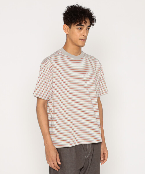 DANTON(ダントン)の「Men's Short Sleeve Pocket T-shirt Stripe(Tシャツ/カットソー・メンズ・ブルー系その他/レッド系その他/ブラック系その他/ホワイト系その他5/イエロー系その他/ブルー系その他5/ベージュ系その他・XXL/XL/M/S/L)」の8枚目の写真