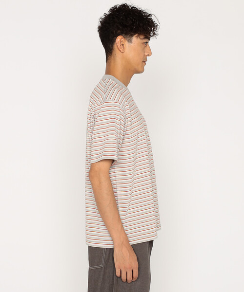DANTON(ダントン)の「Men's Short Sleeve Pocket T-shirt Stripe(Tシャツ/カットソー・メンズ・ブルー系その他/レッド系その他/ブラック系その他/ホワイト系その他5/イエロー系その他/ブルー系その他5/ベージュ系その他・XXL/XL/M/S/L)」の9枚目の写真