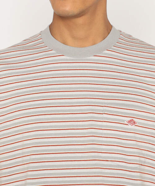 DANTON(ダントン)の「Men's Short Sleeve Pocket T-shirt Stripe(Tシャツ/カットソー・メンズ・ブルー系その他/レッド系その他/ブラック系その他/ホワイト系その他5/イエロー系その他/ブルー系その他5/ベージュ系その他・XXL/XL/M/S/L)」の12枚目の写真