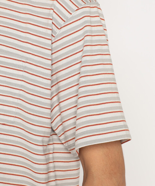 DANTON(ダントン)の「Men's Short Sleeve Pocket T-shirt Stripe(Tシャツ/カットソー・メンズ・ブルー系その他/レッド系その他/ブラック系その他/ホワイト系その他5/イエロー系その他/ブルー系その他5/ベージュ系その他・XXL/XL/M/S/L)」の13枚目の写真
