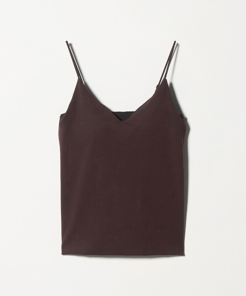 green label relaxing(グリーンレーベルリラクシング)の「Vネックキャミソール / カップインナー(キャミソール・レディース・ダークブラウン/オフホワイト/ブラック・S/M)」の20枚目の写真