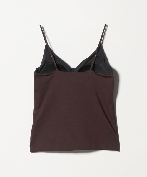 green label relaxing(グリーンレーベルリラクシング)の「Vネックキャミソール / カップインナー(キャミソール・レディース・ダークブラウン/オフホワイト/ブラック・S/M)」の21枚目の写真