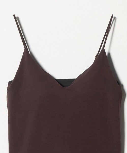 green label relaxing(グリーンレーベルリラクシング)の「Vネックキャミソール / カップインナー(キャミソール・レディース・ダークブラウン/オフホワイト/ブラック・S/M)」の22枚目の写真