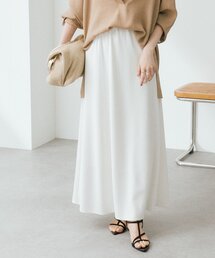 【セットアップ対応可能/接触冷感】ドレーピーカットバイヤススカート