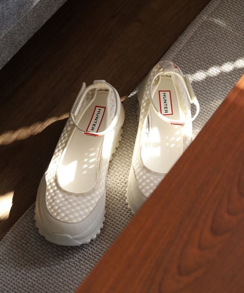 HUNTER(ハンター)の「HUNTER レディース トラベル フロー メッシュ バレリーナ(バレエシューズ・レディース・ブラック/オフホワイト・25cm/23cm/24cm)」の6枚目の写真