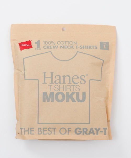 HANES(ヘインズ)の「【Hanes/ヘインズ】MOKU クルーネックTシャツ/HM1-D203(Tシャツ/カットソー・メンズ・杢グレー・M/S/XL/L)」の1枚目の写真